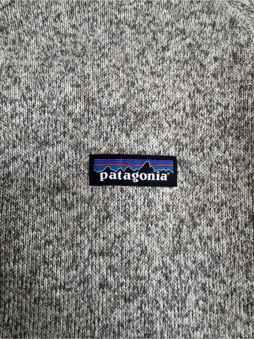 Patagonia Better Sweater Full Zip Jacket Tan Oatmeal Heather Knit Fleece XL - Picture 3 of 12